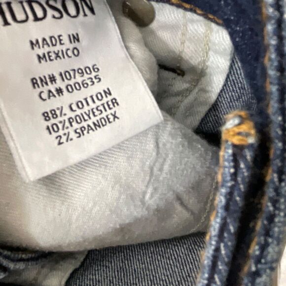 Hudson Jeans Womens 30 Bacara Straight Crop Mid Rise Light Wash Denim distressed - Picture 7 of 16